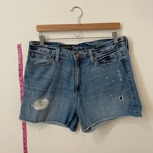 J crew broken in boyfriend denim shorts